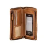 Burkely Noble Nova Travel Wallet Cognac Open