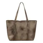 Burkely Noble Nova Wide Shopper Khaki Voorkant