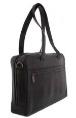 Plevier Pure Dames Laptoptas Zwart 14 inch Achterkant