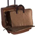Chesterfield Leren Trolley Xavi Cognac 15 inch Open met laptoptas/sleeve