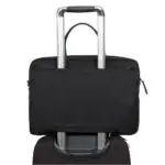 Knomo Dames Laptoptas Aktetas 15 inch Hanover Zwart Trolley vak