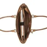 Burkely Dames Leren Laptoptas 15 inch Hunt Hailey Taupe Open