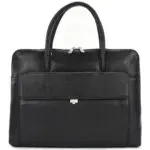 Gigi Fratelli Dames Leren Laptoptas 15.6 inch Romance Business ROM8014 Zwart Voorkant