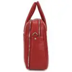 Gigi Fratelli Dames Leren Laptoptas 15 inch Romance Business ROM8002 Rood Zijkant