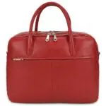 Gigi Fratelli Dames Leren Laptoptas 15 inch Romance Business ROM8002 Rood Achterkant
