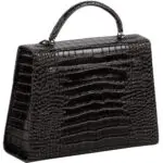 SOCHA Dames Laptoptas 13.3 inch Audrey Croco Zwart Achterkant