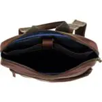 DSTRCT Leren Laptop Rugzak 15.6 inch Raider Road Montana Cognac Open