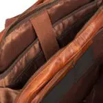 Justified Leren Laptop Rugzak 13 inch Everest Cognac Open