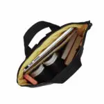 Knomo Dames Laptop Tote Rugzak 15 inch Dalston Reykjavik Zwart Open