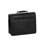 Chesterfield Leren Laptoptas Aktetas 15.6 inch Shay Zwart Achterkant