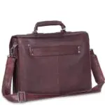 Chesterfield Leren Laptoptas Aktetas 13 inch Mario Bruin Achterkant