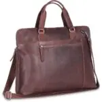 Chesterfield Leren Dames Laptoptas 15 inch Hana Bruin Voorkant