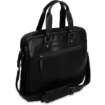 Chesterfield Leren Laptoptas 14 inch Jovi Zwart Voorkant