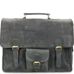 Rat Pack by Orange Fire Leren Aktetas 15.6 inch Rat Pack 1-Vaks OF 557/15 Blauw Voorkant