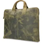 Rat Pack by Orange Fire Leren Handtas/Sleeve 15.6 inch Rat Pack OF 555/15 Groen Voorkant