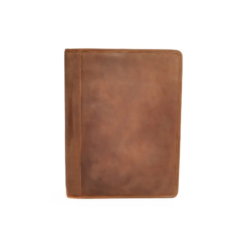 Berba Leren Schrijfmap A4 Barbarossa Coffee Voorkant