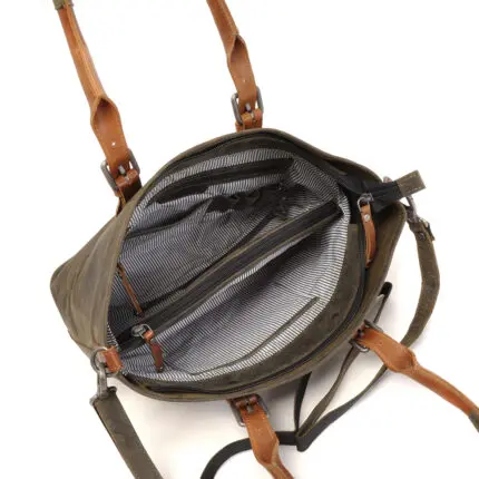 Berba Leren Shopper Barbarossa Femme 825-313 Groen Open