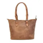 Berba Leren Shopper Barbarossa Femme 825-313 Coffee Voorkant
