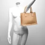 Berba Dames Leren Handtas Icons 885-114 Nude Model