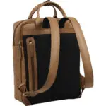 Burkely Dames Leren Laptop Rugtas 14 inch Cool Colbie Cognac Achterkant