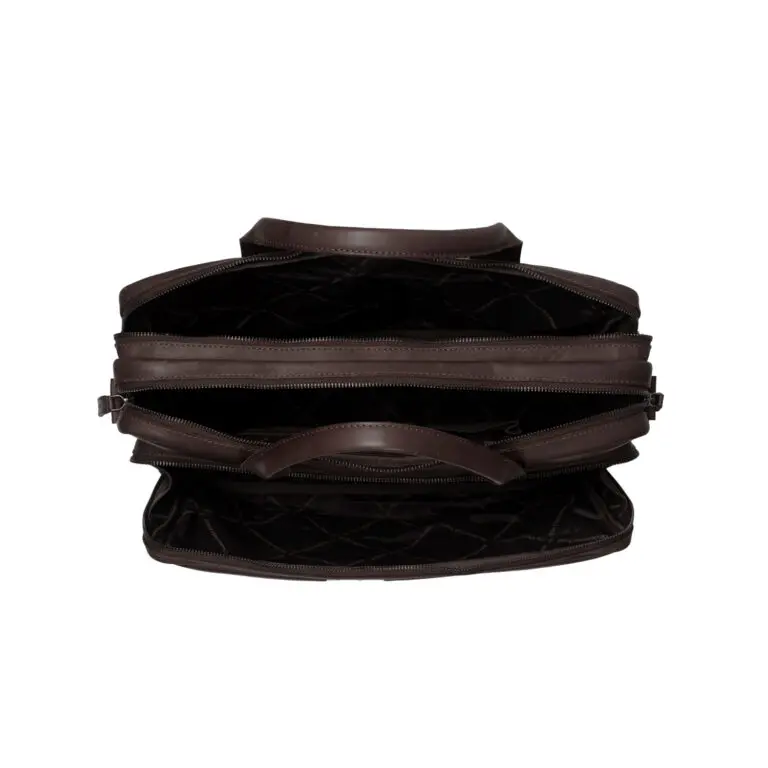 Chesterfield Heren Laptoptas 15.6 inch Jackson Bruin Open