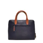 Berba Dames Leren Laptoptas 14 inch Chamonix 125-680 Navy Achterkant