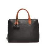 Berba Dames Leren Laptoptas 14 inch Chamonix 125-680 Zwart Voorkant